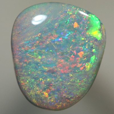 SOLID SEMI BLACK OPAL Bright orange contrasts with green over blue SEE VIDEO